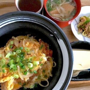 トンカツのリメイク！カツ丼♪